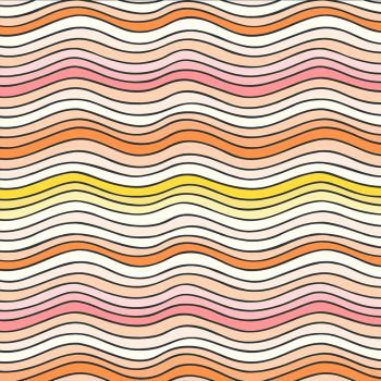 Figo Squeeze Rainbow Waves Citrus Ombre Cotton Fabric 90298-10