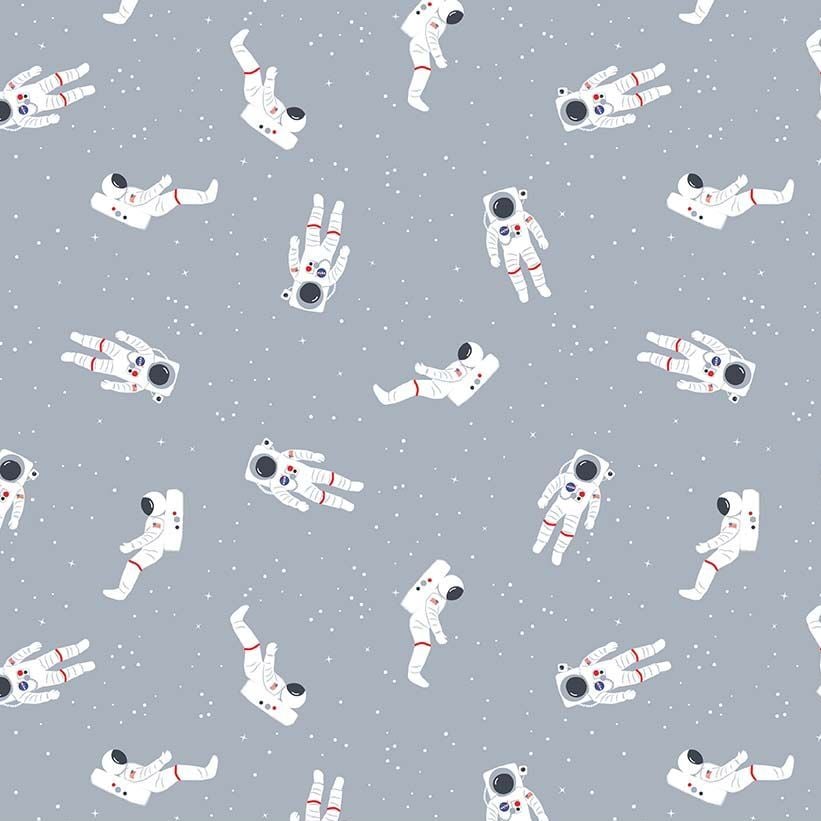 Out of this World with NASA Astronauts Grey Space Stars Astronaut Cotton Fa