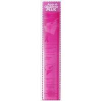 Add-A-Quarter Plus Pink 12" Ruler Add A Quarter For Foundation Paper Piecing by CM Designs