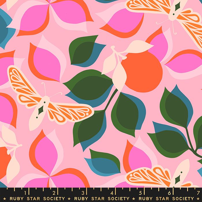 Stay Gold New Leaf Merry Botanical Ruby Star Society Melody Miller Cotton F