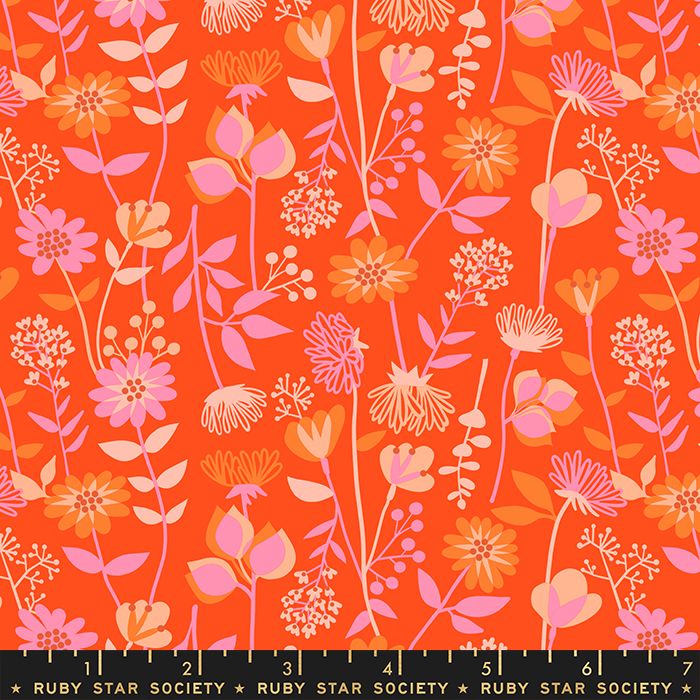 Stay Gold Meadow Florida Floral Daisy Flower Ruby Star Society Melody Mille