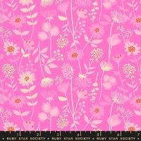 Stay Gold Meadow Lipstick Floral Daisy Flower Ruby Star Society Melody Miller Cotton Fabric RS0021 13