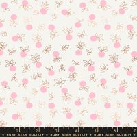 Stay Gold Blossom Cream Soda Metallic Copper Flower Botanical Ruby Star Society Melody Miller Cotton Fabric RS0024 11M