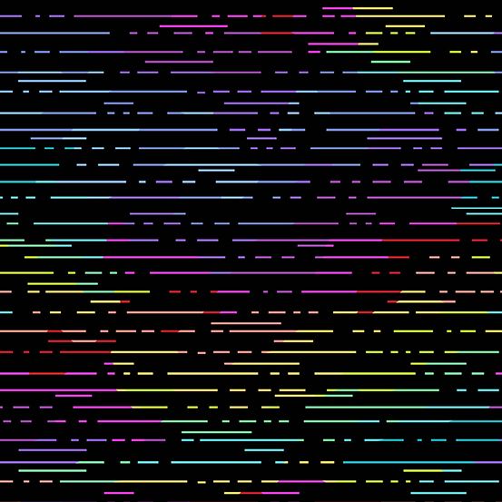 Beguiled Birch Black Libs Elliott Geometric Stripes Lines Rainbow Ombre Cot