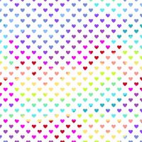 Rainbow Hearts Daylight Geometric Rainbow Ombre Cotton Fabric 9793 L
