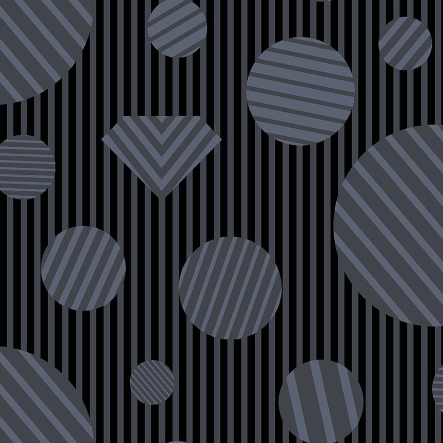 The Watcher Heartbreaker Coal Libs Elliott Geometric Stripes Spots Cotton F