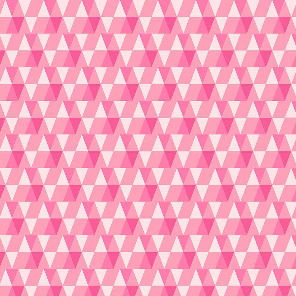 Figo Peppermint Holiday Geometric Triangles in Bright Pink Festive Christma