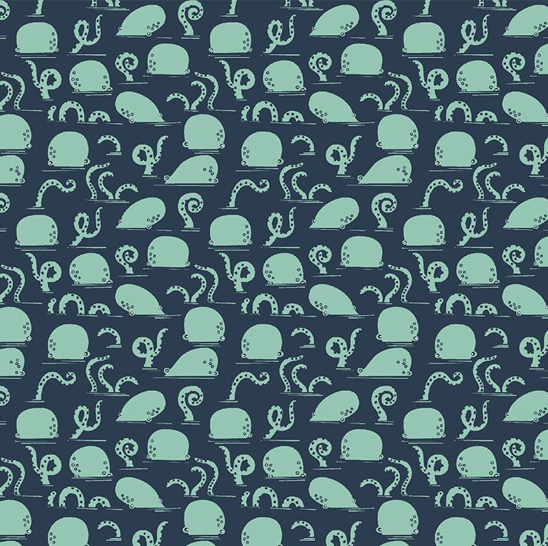 Bootylicious - Ahoy Mate! Octoward Octopus Dear Stella Cotton Fabric