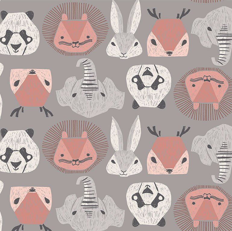 New Here by Rae Ritchie Animal Heads in Storm Pandas Lions Elephants Rabbit