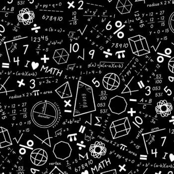 Stem Squad Math Black Mathematics Equations Calculations Formulas Fractions Cotton Fabric
