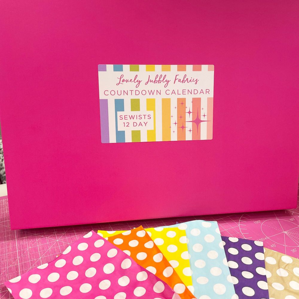 PRE-ORDER Lovely Jubbly Fabric Sewists Countdown Calendar #1 - 12 Day Vol. 