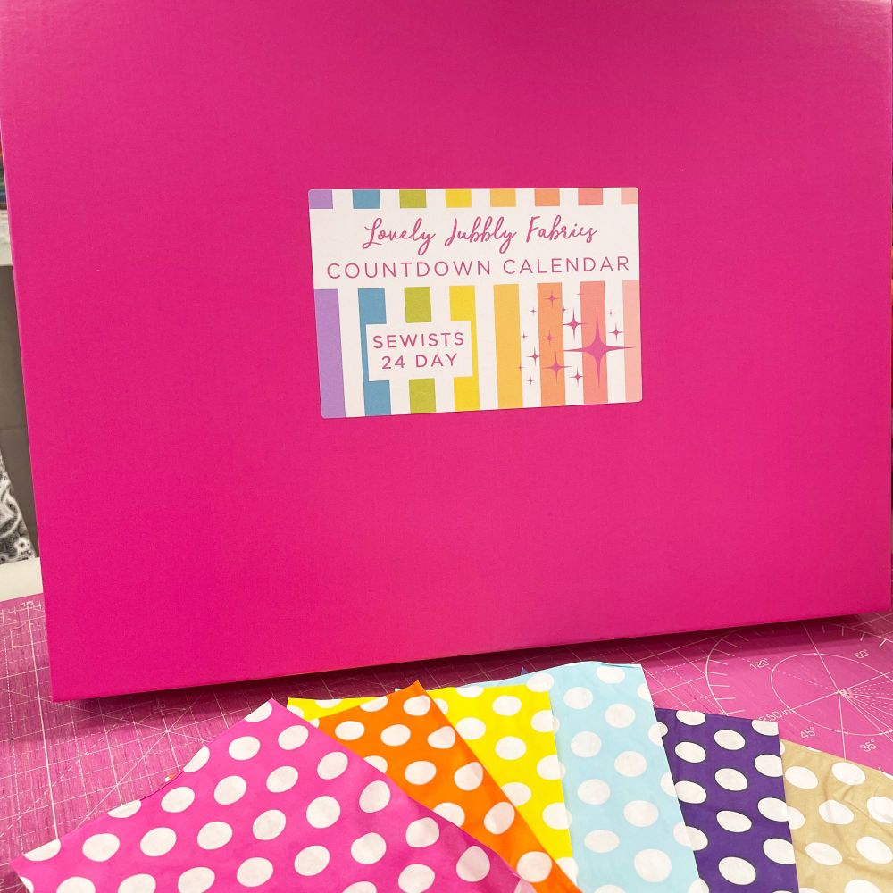 PRE-ORDER Lovely Jubbly Fabric Sewists Countdown Calendar #1 - 24 Day 
