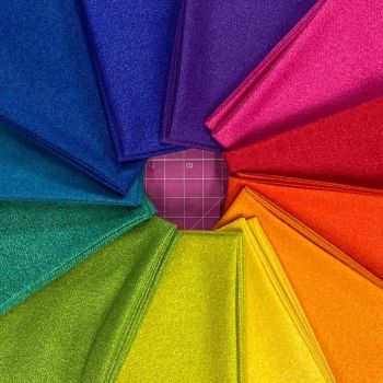 Libs Elliott Phosphor 2021 Rainbow 12 Half Yard Bundle Cotton Fabric Cloth Stack