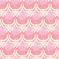 Tula Pink Parisville Deja Vu Sea of Tears Melon Cotton Fabric