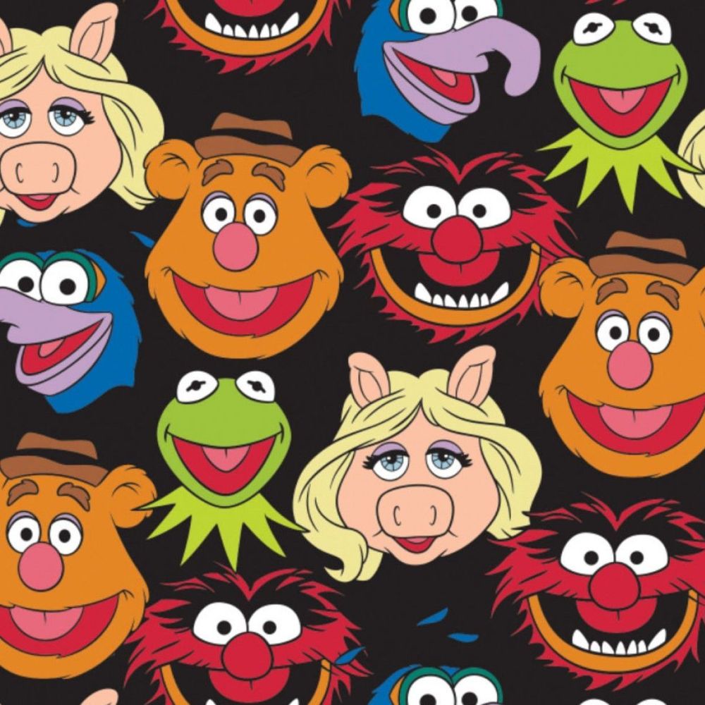 Disney The Muppets Show Cast Black Kermit Fozzy Miss Piggy Animal Gonzo Cha