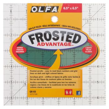 OLFA Frosted Acrylic 6.5" Cutting Square Quilting Ruler