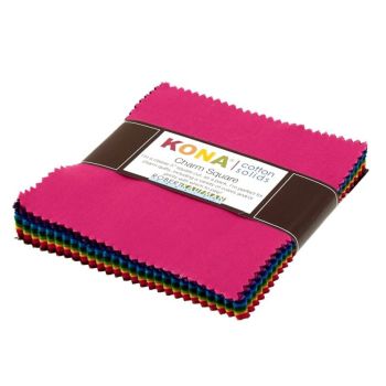 Kona New Classic Palette Charm Pack 41 Precut 5 inch Squares Cotton Fabric Stack CHS-139-41