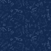Atomic by Rae Ritchie Equations on Blueberry Mathematics Calculations Formulas Fractions Dear Stella Cotton Fabric
