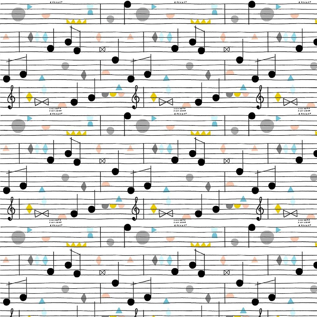 Figo Band Practice Sheet Music Musical Notes Instrument Treble Clef Cotton 