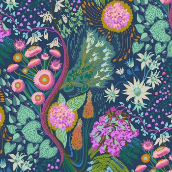 Anna Maria Horner Love Always Source Code Glisten Leaves Flower Floral Botanical Cotton Fabric