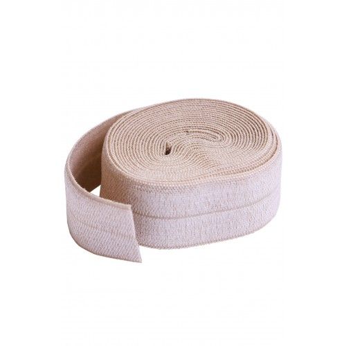 By Annie 3/4 inch 20mm Fold-Over Elastic Natural - 2 yards