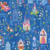 Little Brier Rose Main Midnight Sparkle Sleeping Beauty Characters Windows Castles by Jill Howarth Cotton Fabric
