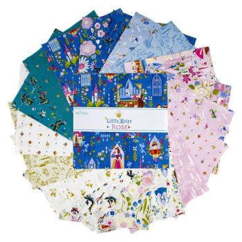 Little Brier Rose Jill Howarth Sleeping Beauty Layer Cake Charm Pack 10 Inch Quilting Squares