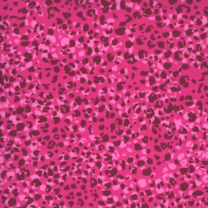Kasada by Crystal Manning for Moda Leopard Print Animal Print Pink Cotton F
