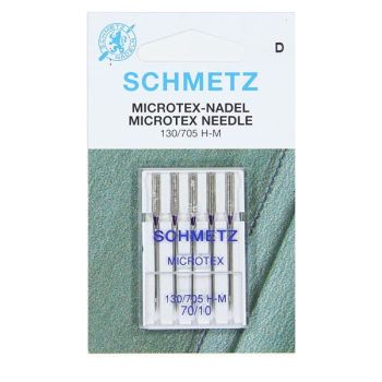 Schmetz Microtex Needles 70/10 Pack of 5 