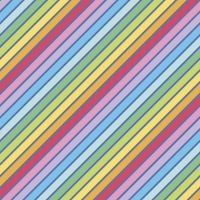 Rainbowfruit Calories Don't Count Blue Bias Stripe Diagonal Rainbow by Amber Kemp-Gerstel from Damask Love Cotton Fabric