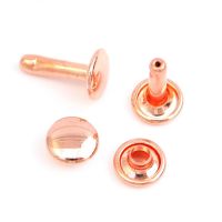 Sallie Tomato Large Rivets 13mm Rose Gold Purse Supplies - 24 Pack