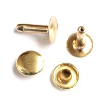 Sallie Tomato Large Rivets 13mm Gold Purse Supplies - 24 Pack