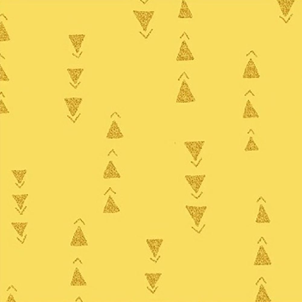 Juniper by Jessica VanDenburgh Points Daffodil Metallic Gold Geometric Tria