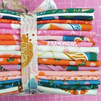 Stay Gold by Melody Miller Ruby Star Society Bundle 17 Cotton Fabrics FINAL STOCK - 7.6m (Green Top)