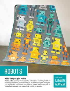 Elizabeth Hartman Robots Quilt Pattern