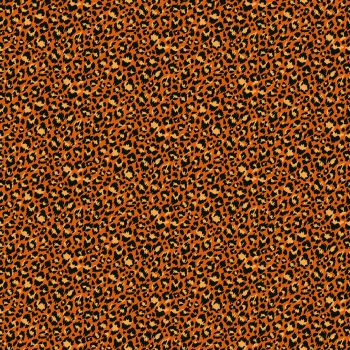 Jewel Tones Leopard Print Orange Animal Print Cotton Fabric