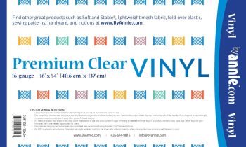 By Annie Premium Clear Vinyl 16" x 54" Pack