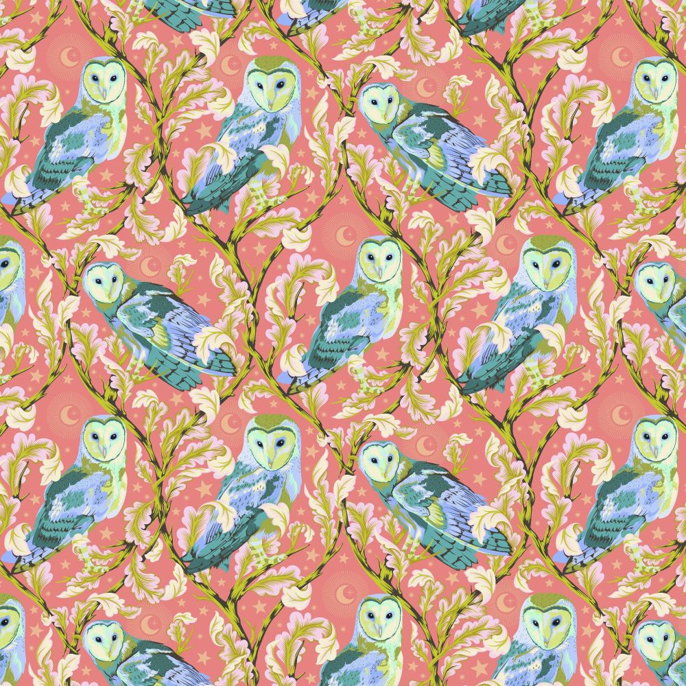 PRE-ORDER Tula Pink Moon Garden Night Owl Dawn Cotton Fabric