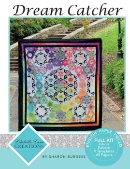 Lilabelle Lane Creations Dream Catcher Quilt Pattern, Complete EPP English Paper Piecing Paper Piece & Template Pack