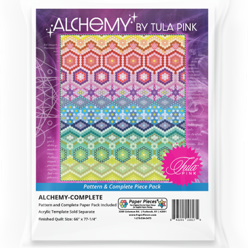 PRE-ORDER Tula Pink Alchemy Quilt Pattern & Complete EPP English Paper Piec