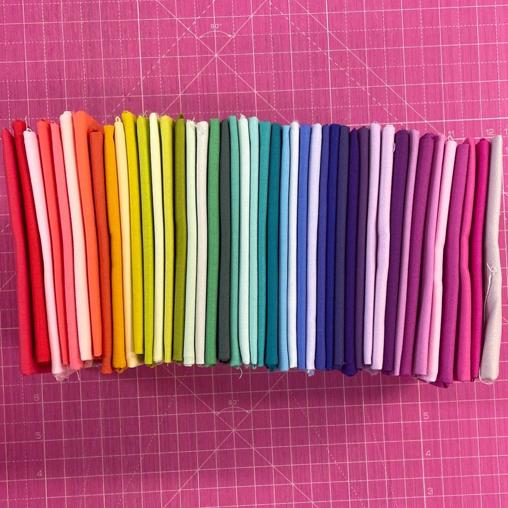 Tula Pink Solids Full Collection Rainbow 44 Fat Quarter Bundle Cotton Fabri