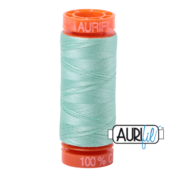 Aurifil 50wt Cotton Thread Small Spool 200m 2835 Medium Mint