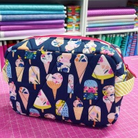 LJ Bag Makers Club - By Annie Easy Does It Individual Pouch Kit - What's The Scoop Ice Cream FREE UK SHIPPING