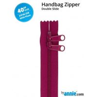 By Annie 40" Handbag Zipper Double Slide Wild Plum Zip
