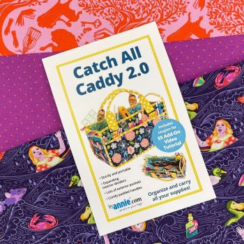 PRE-ORDER LJ Bag Makers Club Exclusive - By Annie Catch All Caddy 2.0 Kit for By Annie Bag Makers Slow-Along - Tula Pink Curiouser Sea of Tears