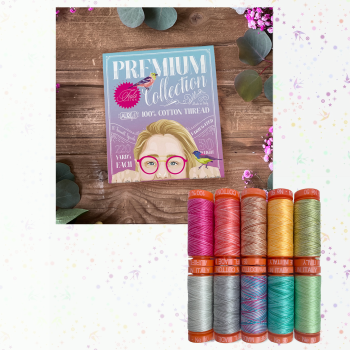 Tula Pink Premium Collection Aurifil Cotton Thread 10 Small 200m Spool Box