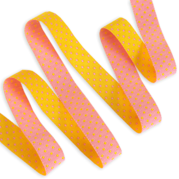Tula Pink Tiny True Colors Dots Flare 5/8" Renaissance Ribbons per yard