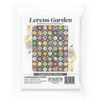 Levens Garden Quilt Pattern & Complete EPP English Paper Piecing Paper Piece Pack by Kim McLean