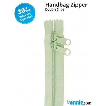 By Annie 30" Handbag Zipper Double Slide Light Mint Zip
