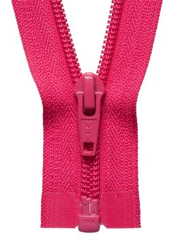 YKK Nylon Open End Zip 25cm 10" Pouch Zipper Zip - Shocking Pink 516